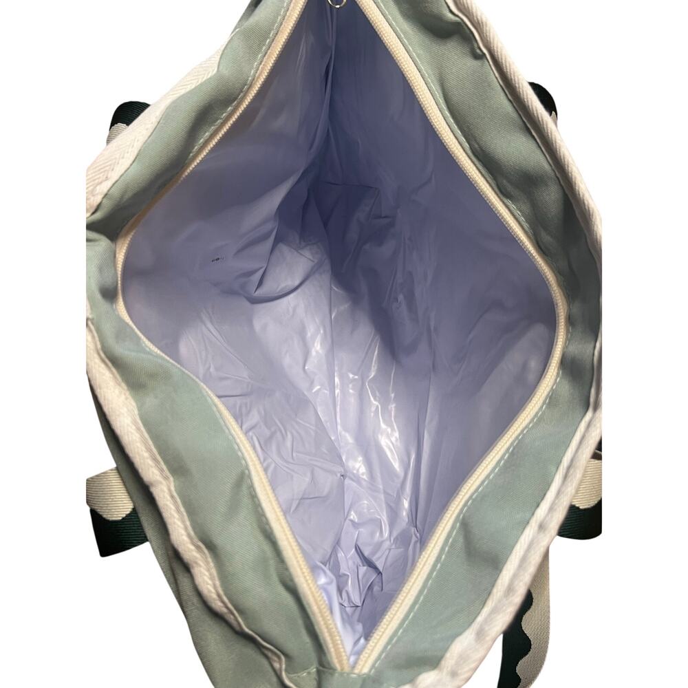 Business & Pleasure Co. Sage Green Scallop Holiday Cooler Tote NWT - Picture 7 of 8